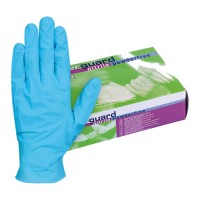 LUVA DESCARTÁVEL NITRILO AZ S/ PÓ 6080 CONFORT*